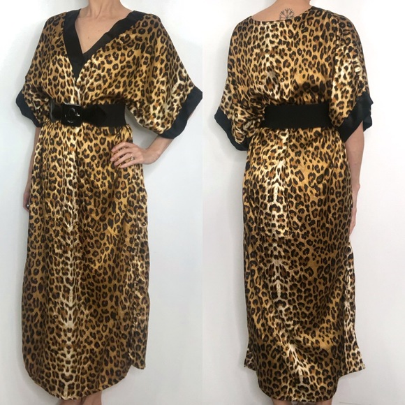 leopard print caftan